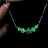 Arctic Blue | .925 Sterling Silver | Firefly Glass Infinity Clasp Necklace